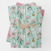 Pastel Christmas Gift Wrap Set Geschenkpapier Set (Beispiel)