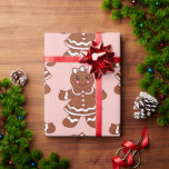 Pastel Christmas Gingerbrei Girls Wrapping Paper Geschenkpapier<br><div class="desc">Das Design stammt aus der Originalkunst.</div>