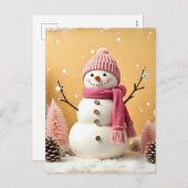 Pastel Christmas - Holiday Postcard Feiertagspostkarte (Vorne/Hinten)