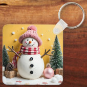 Pastel Christmas - Keychain Schlüsselanhänger (Rückseite)