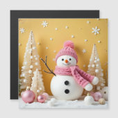 Pastel Christmas - Magnetic Card Magnetkarte (Vorne/Hinten)