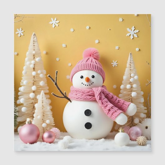 Pastel Christmas - Magnetic Card Magnetkarte (Vorderseite)