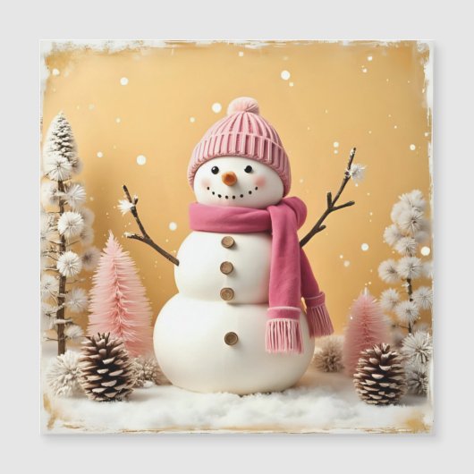 Pastel Christmas - Magnetic Card Magnetkarte (Vorderseite)
