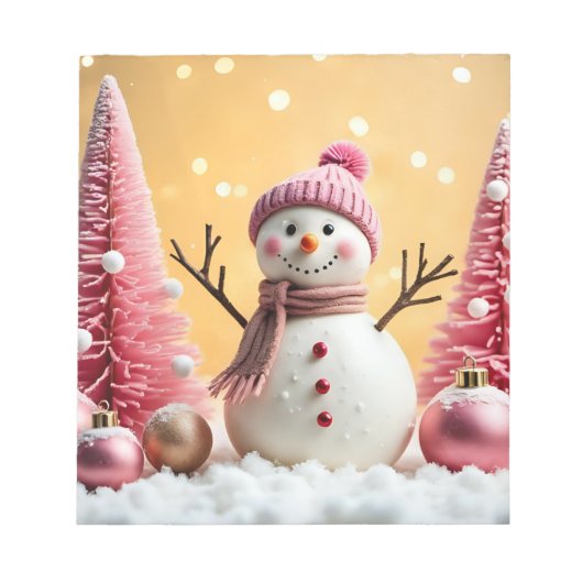 Pastel Christmas - Note Pad Notizblock (Vorderseite)