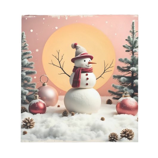 Pastel Christmas - Note Pad Notizblock (Vorderseite)