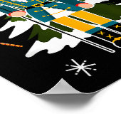 Pastel Christmas Nutcracker In Snow Christmas Poster (Ecke)