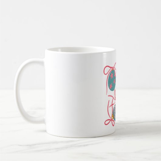 Pastel Christmas Ornament Mug Kaffeetasse (Links)