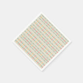 Pastel Christmas Ornaments Serviette (Ecke)