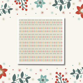 Pastel Christmas Ornaments Serviette