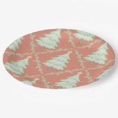 🎄 Pastel Christmas Party Paper Plates ✨ Pappteller (Schrägansicht)