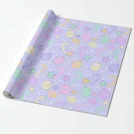 Pastel Christmas Pattern Geschenkpapier