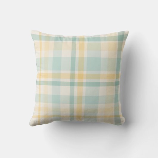 Pastel Christmas Plaid three Kissen (Rückseite)