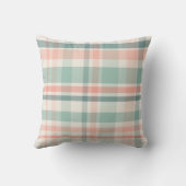 Pastel Christmas Plaid two Kissen (Rückseite)