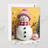 Pastel Christmas - Postcard Postkarte (Vorne/Hinten)