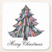 Pastel Christmas Rechteckiger Pappuntersetzer (Vorderseite)