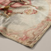 Pastel Christmas Retro Santa Claus Wohngestaltung Fleecedecke