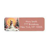 Pastel Christmas - Return Address Label  (Vorne)