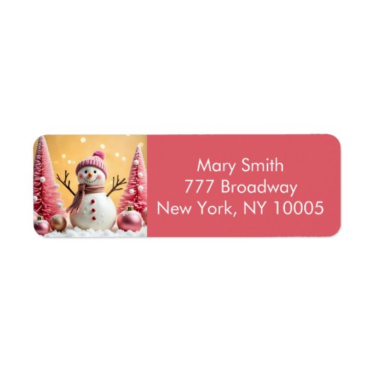 Pastel Christmas - Return Address Label (Vorne)