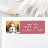 Pastel Christmas - Return Address Labels  (Insitu)