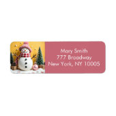 Pastel Christmas - Return Address Labels (Vorne)
