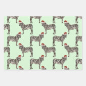 Pastel Christmas Safari Tiere | Lion Zebra Tiger Geschenkpapier Set (Vorderseite 2)