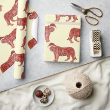 Pastel Christmas Safari Tiere Pink Tiger