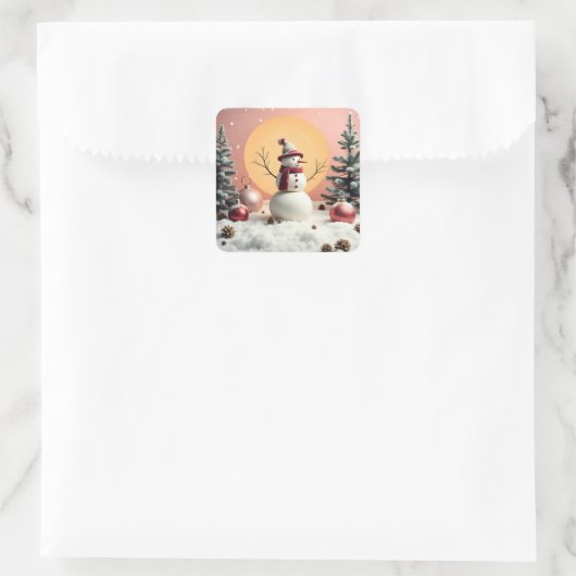 Pastel Christmas - Stickers (Tasche)