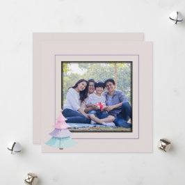 Pastel Christmas Tree Feiertagskarte