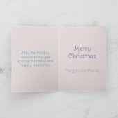 Pastel Christmas Tree Feiertagskarte (Innenseite)