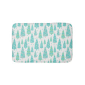 Pastel Christmas Tree Forest Badematte (Vorderseite)