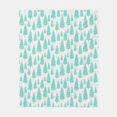 Pastel Christmas Tree Forest Fleecedecke (Vorderseite)