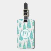 Pastel Christmas Tree Forest Gepäckanhänger (Vorderseite vertikal)