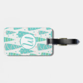 Pastel Christmas Tree Forest Gepäckanhänger (Rückseite horizontal)