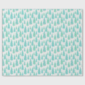 Pastel Christmas Tree Forest Geschenkpapier (Flach)