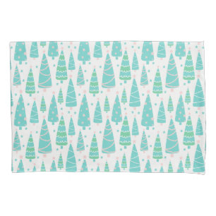 Pastel Christmas Tree Forest Kissenbezug