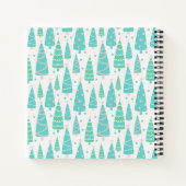 Pastel Christmas Tree Forest Notizblock (Rückseite)