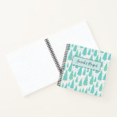 Pastel Christmas Tree Forest Notizblock (Innenseite)