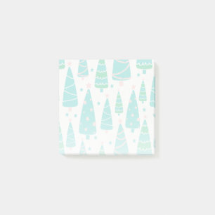 Pastel Christmas Tree Forest Post-it Klebezettel