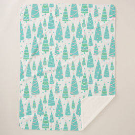 Pastel Christmas Tree Forest Sherpadecke
