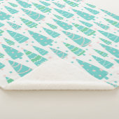 Pastel Christmas Tree Forest Sherpadecke (3/4)