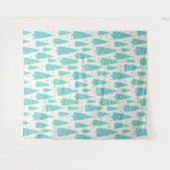Pastel Christmas Tree Forest Wandteppich (Vorderseite (Horizontal))