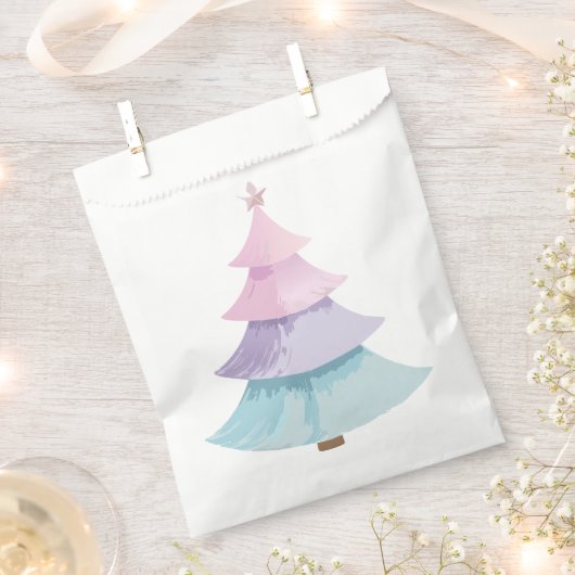 Pastel Christmas Tree Geschenktütchen (Ausgeschnitten)