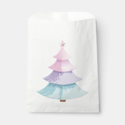Pastel Christmas Tree Geschenktütchen (Vorderseite)