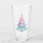 Pastel Christmas Tree Glas (Vorderseite)