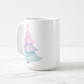 Pastel Christmas Tree Kaffeetasse (Vorderseite Links)