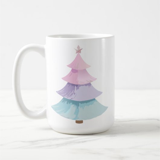 Pastel Christmas Tree Kaffeetasse (Links)