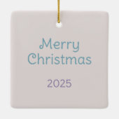 Pastel Christmas Tree Keramikornament (Rückseite)