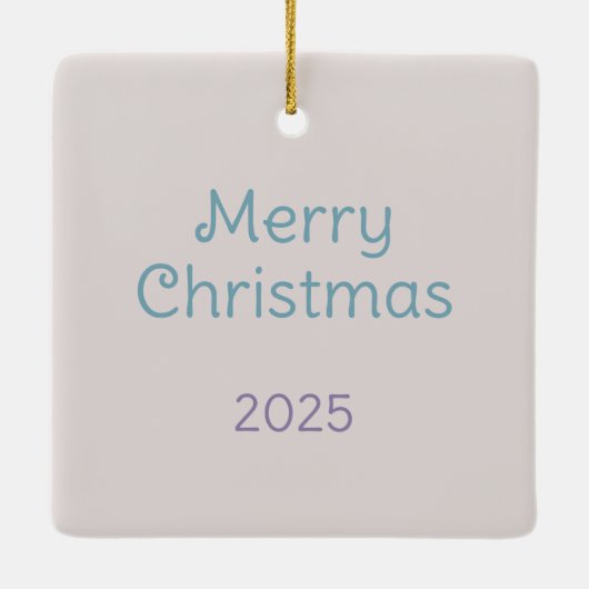 Pastel Christmas Tree Keramikornament (Rückseite)