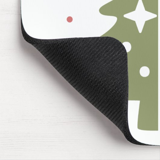 Pastel Christmas Tree Mousepad (Ecke)