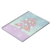 Pastel Christmas Tree Notebook Notizblock (Linke Seite)